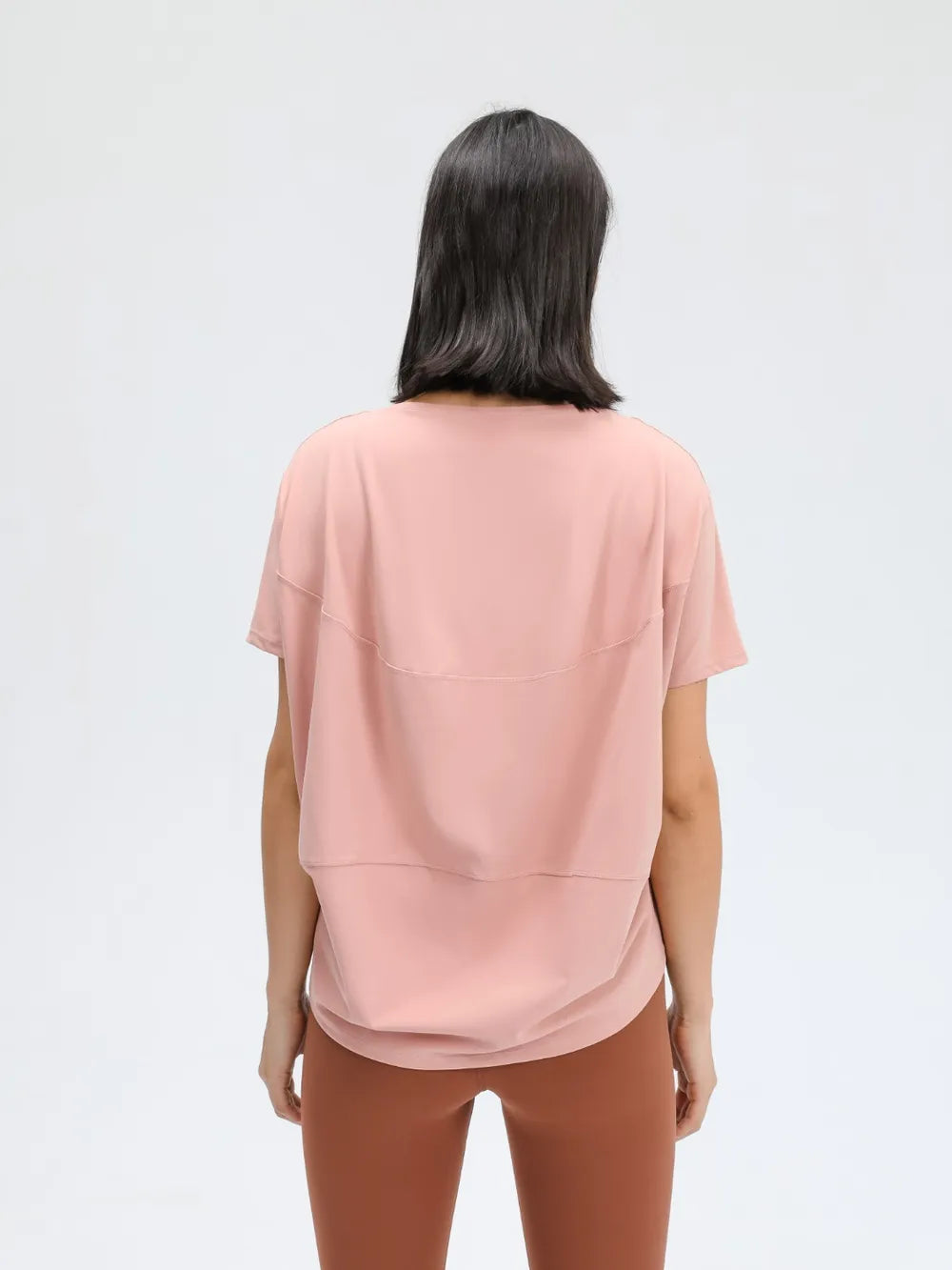 Millennia Round Neck Short Sleeve Active T-Shirt - cas7m