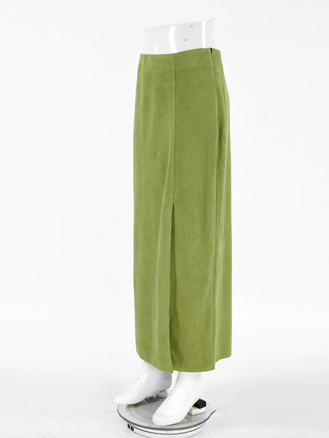 Solid Color Midi Skirt - cas7m