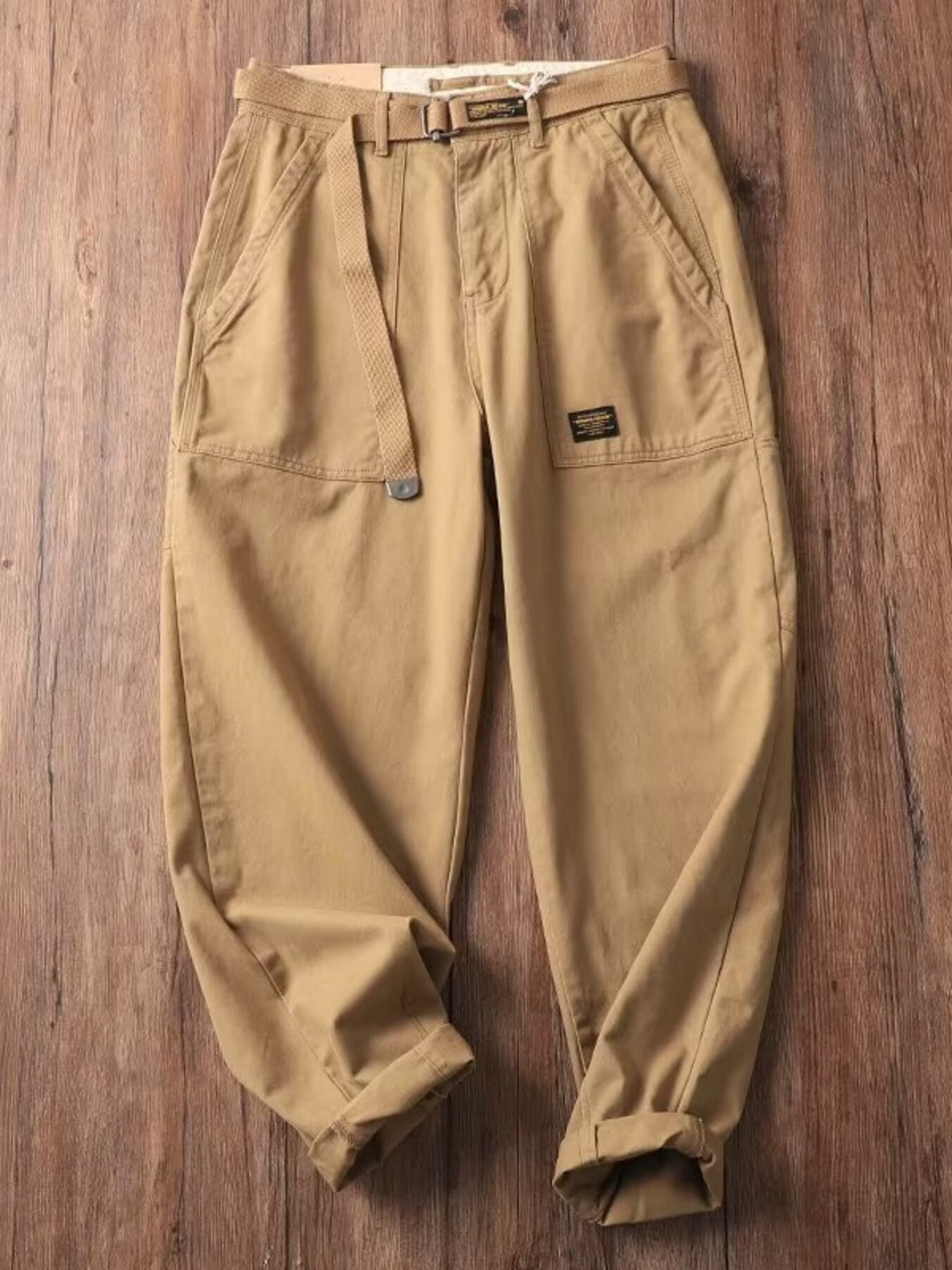Men's Plus Size Loose Fit Pants with Pockets - cas7m