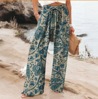 Casual Wide Leg Sports Trousers - cas7m