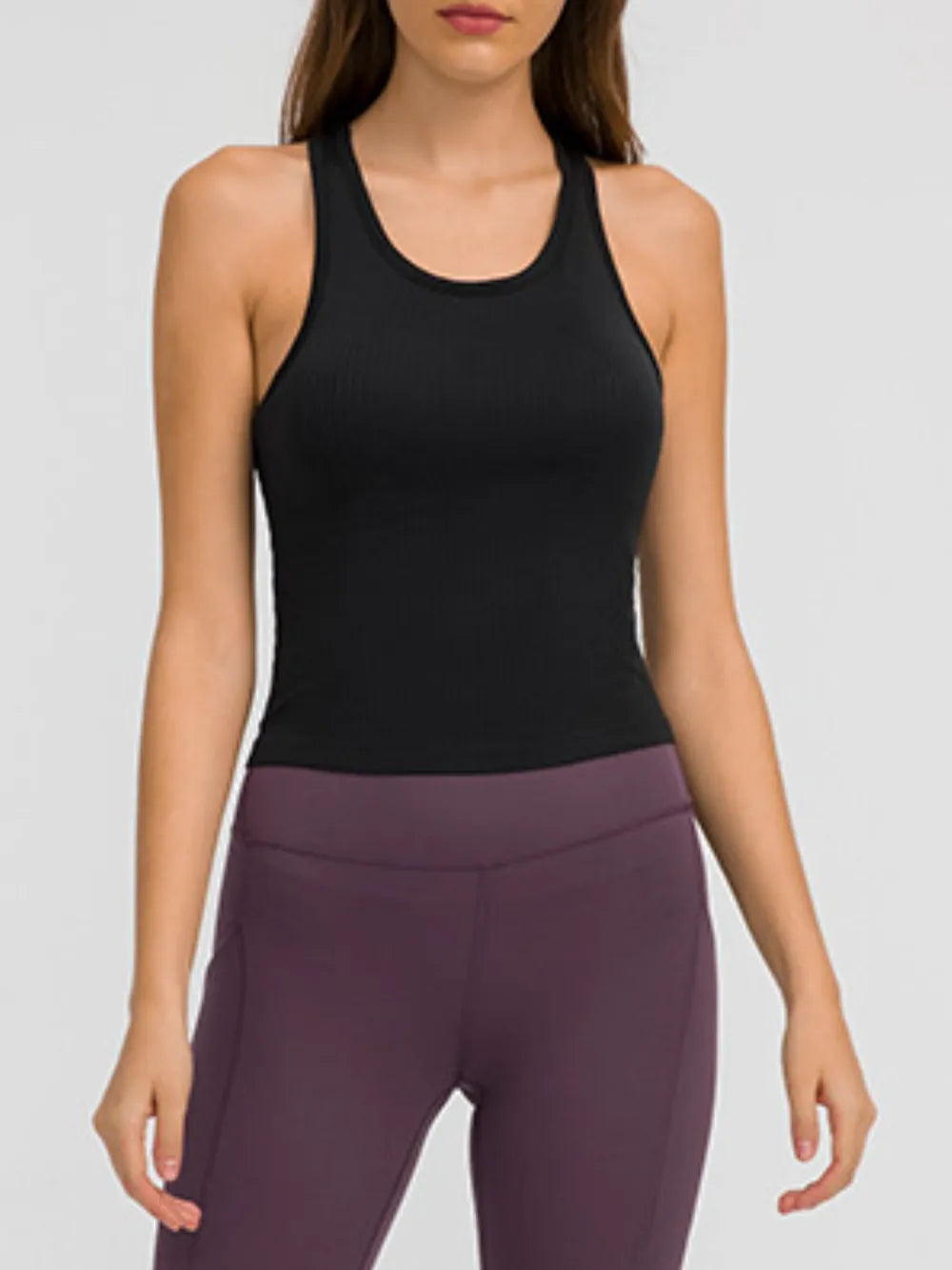 Millennia Round Neck Racerback Active Tank - cas7m