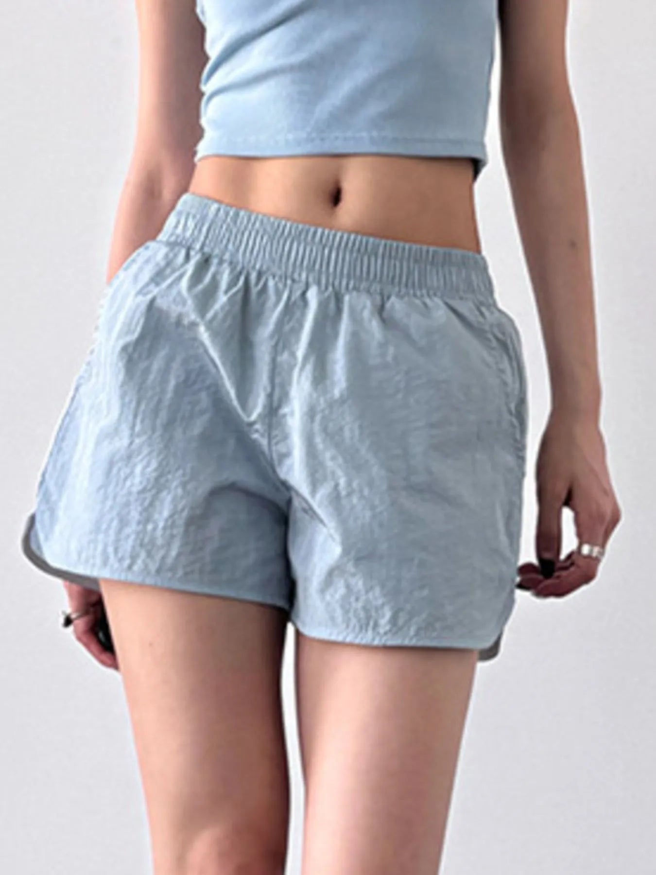Elastic Waist Active Shorts - cas7m