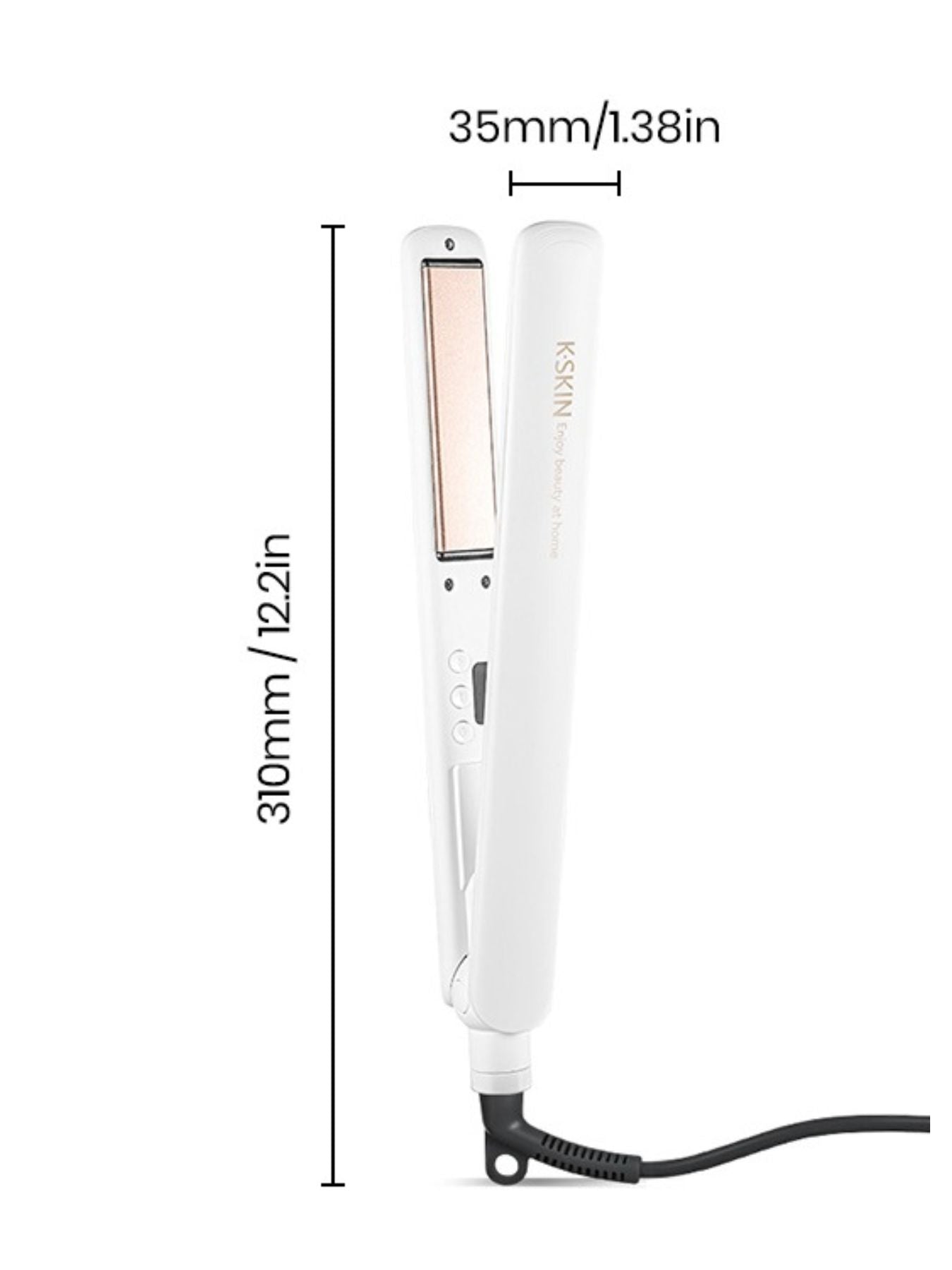 QuickHeat Pro: Anti-Scald Hair Straightener with Ionic Care - cas7m