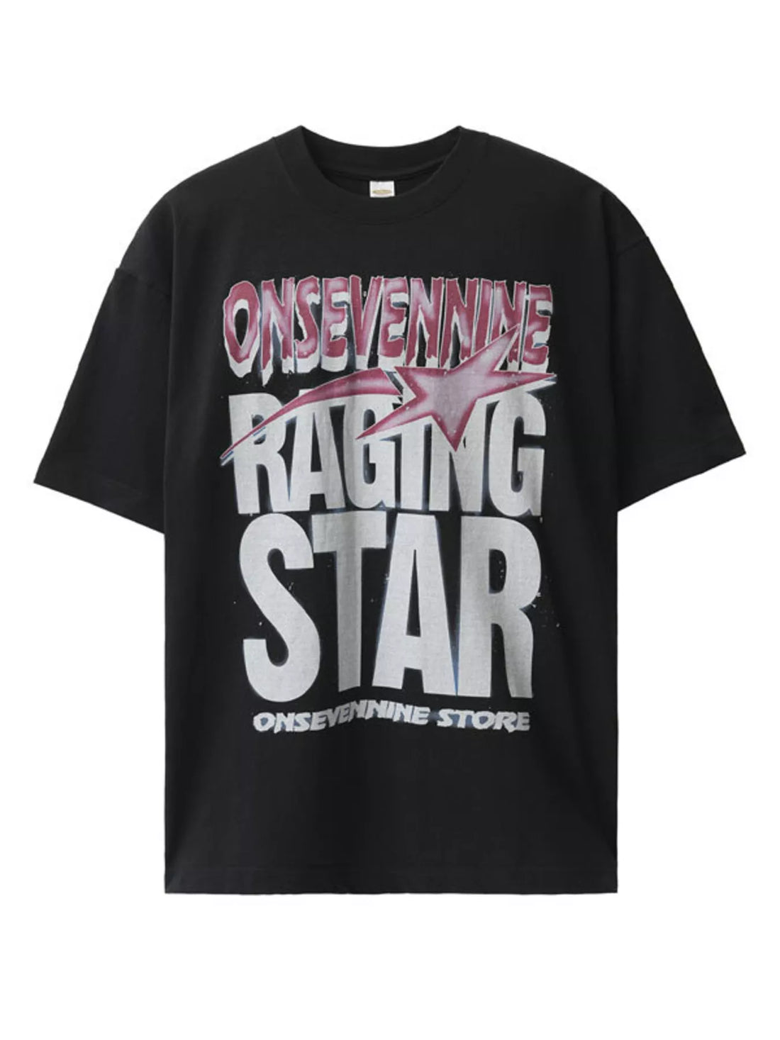 Men's Letter Graphic Round Neck T-Shirt - cas7m