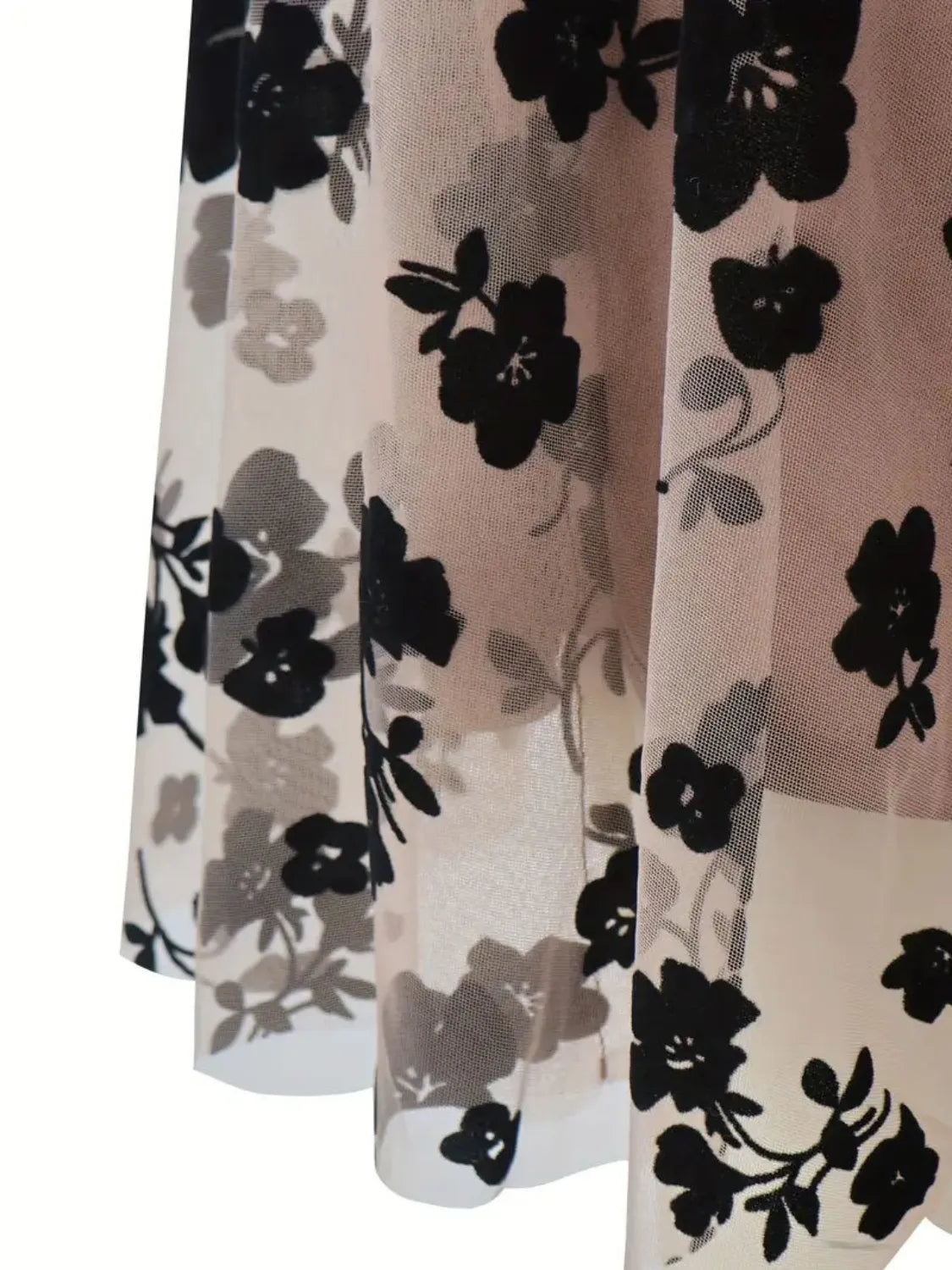 Floral Print High Waist Mini Skirt - cas7m