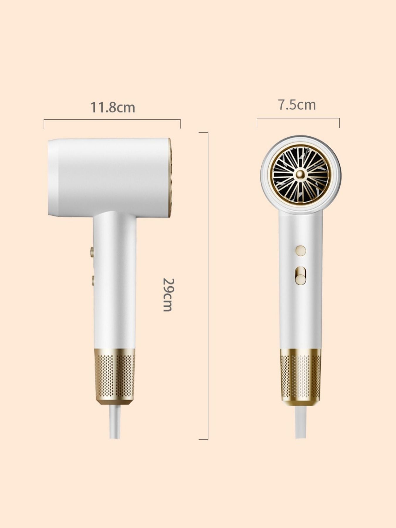 Low Noise Household Hair Dryer - cas7m