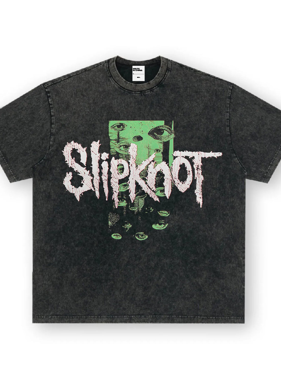 Men's Slipknot Graphic Vintage Wash T-Shirt - cas7m