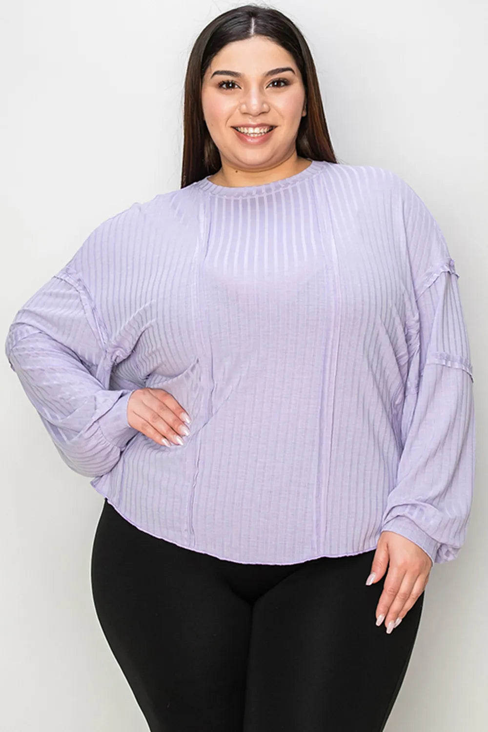 Basic Bae Full Size Ribbed Round Neck Long Sleeve T-Shirt - cas7m