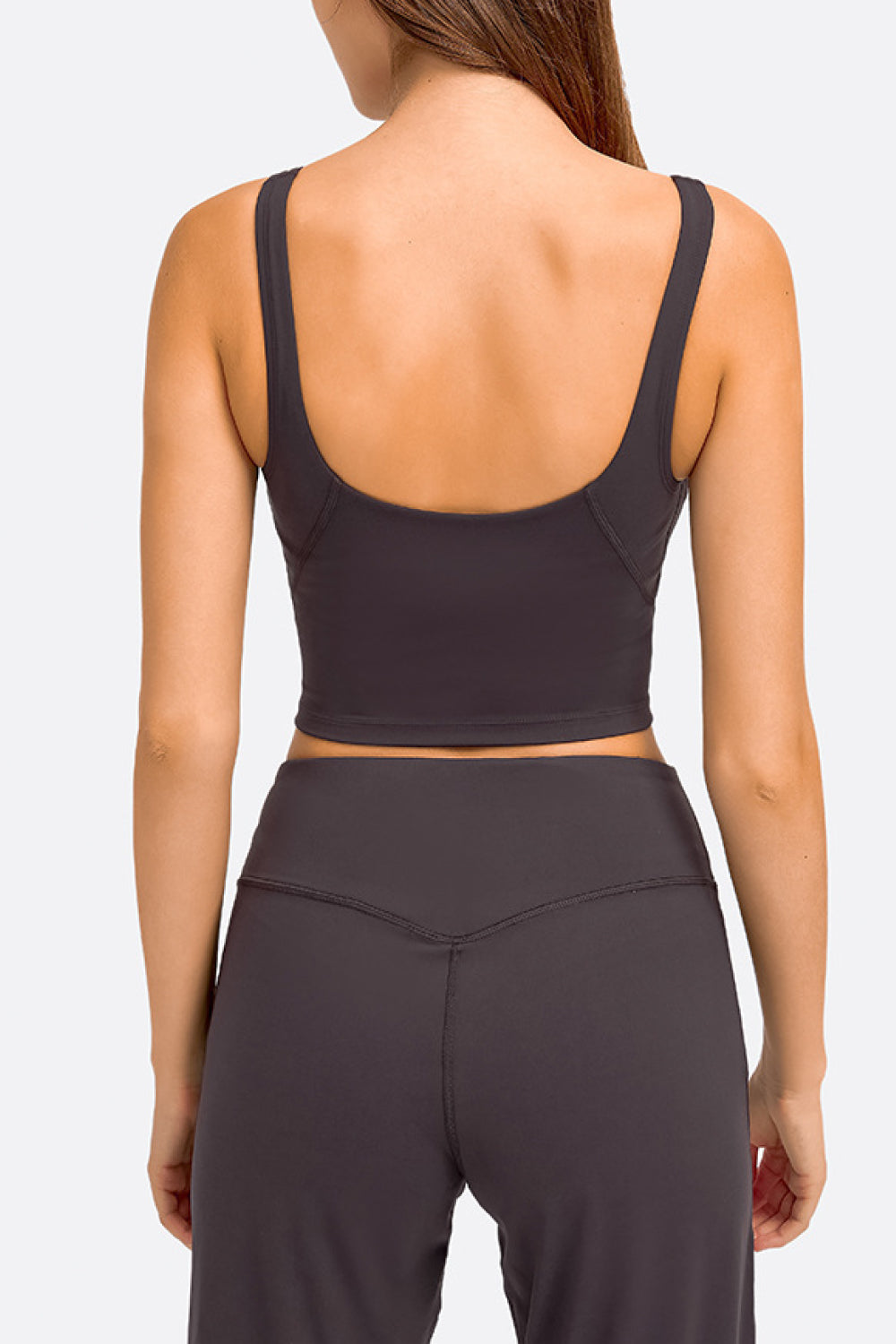 Millennia Deep V-Neck Crop Sports Bra - cas7m