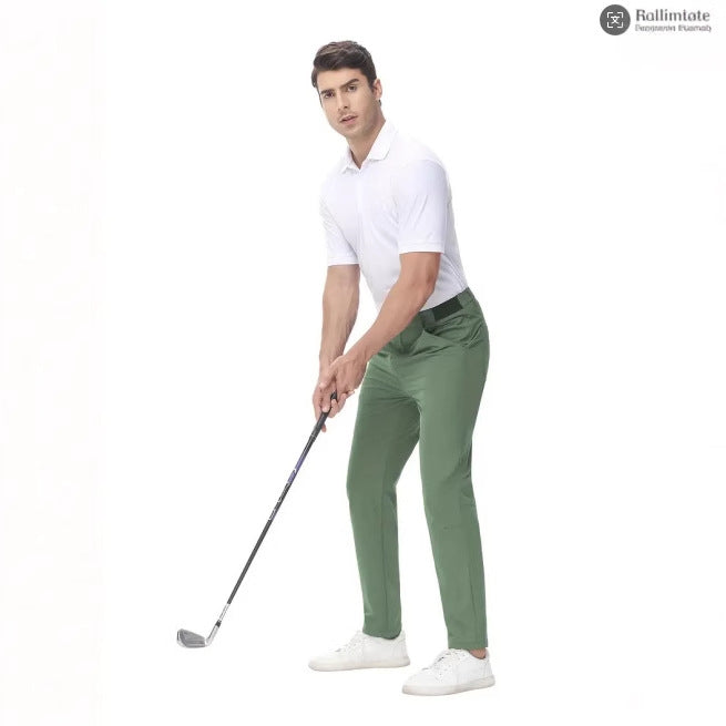 European And American Men's Solid Color Casual Golf Pants - cas7m