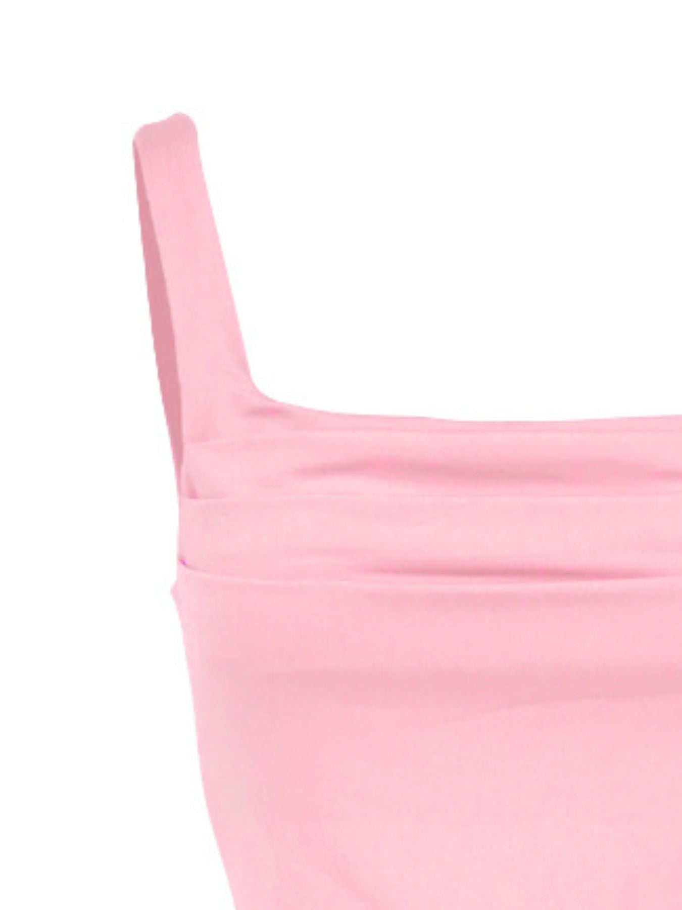 Ruched Square Neck Tank - cas7m