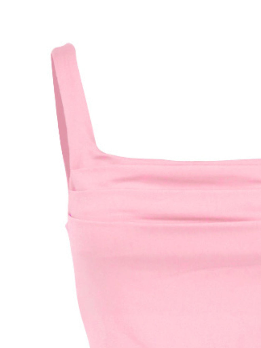 Ruched Square Neck Tank - cas7m