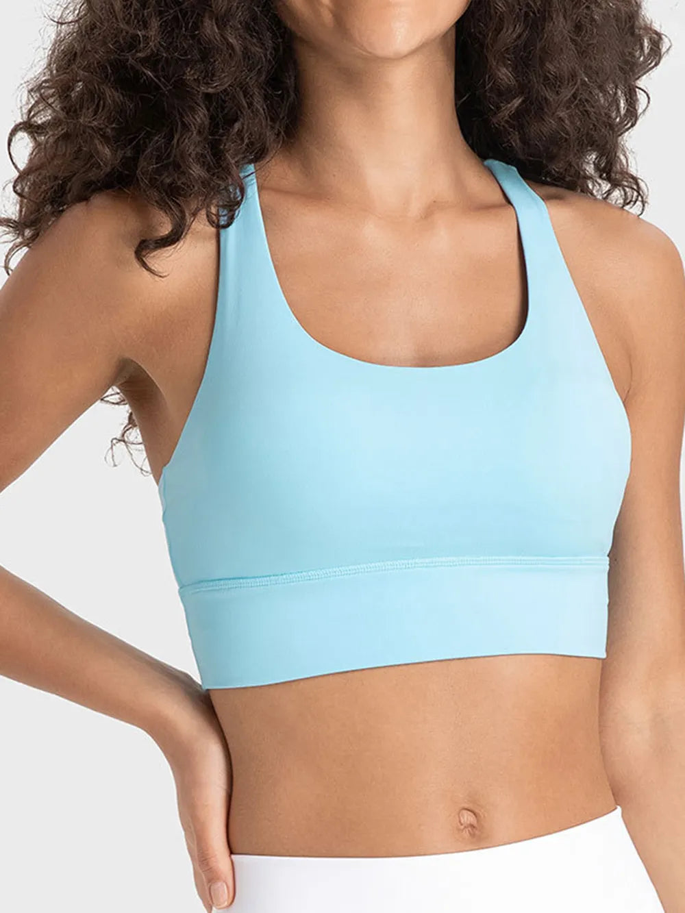 Millennia Crisscross Scoop Neck Active Tank - cas7m