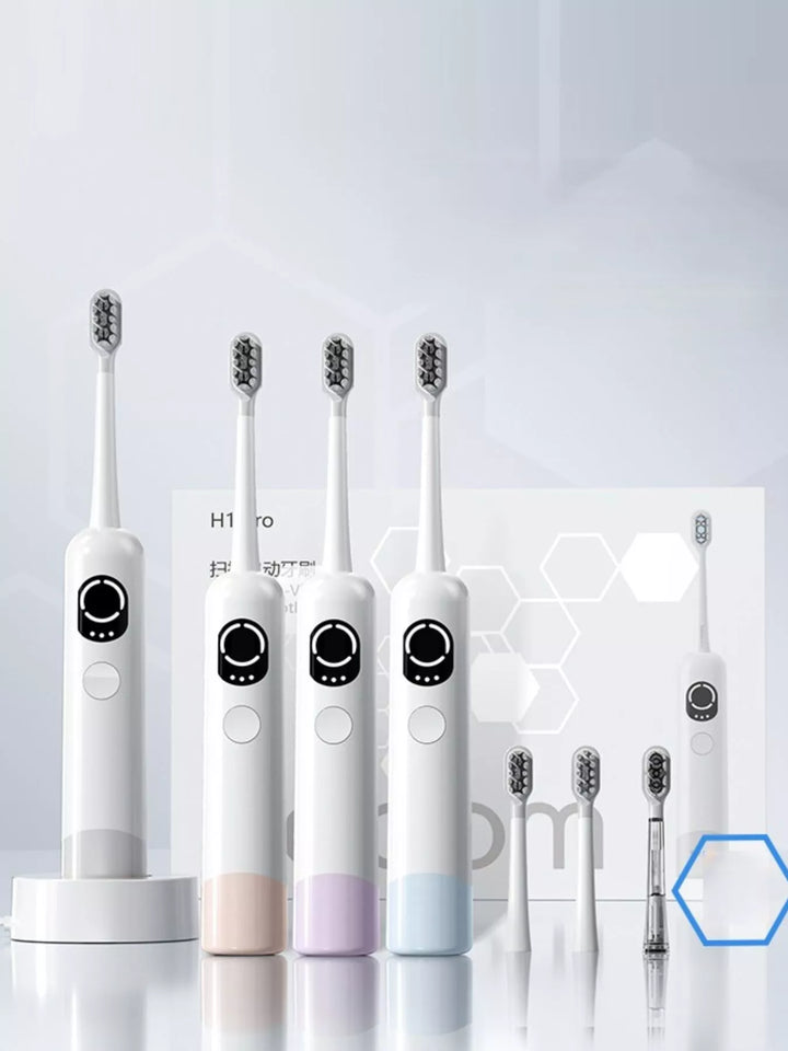 Smart Electric Toothbrush: Sleek, Portable, High-Tech Cleaning - cas7m