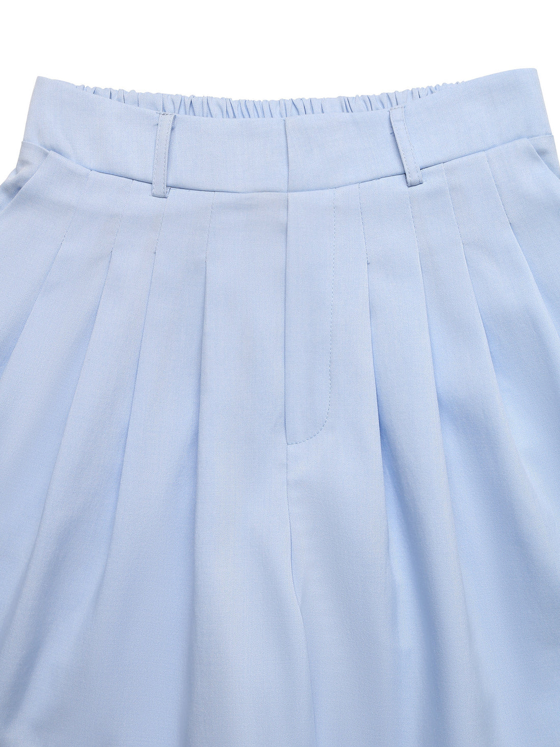Pleated High-Waisted Shorts - cas7m