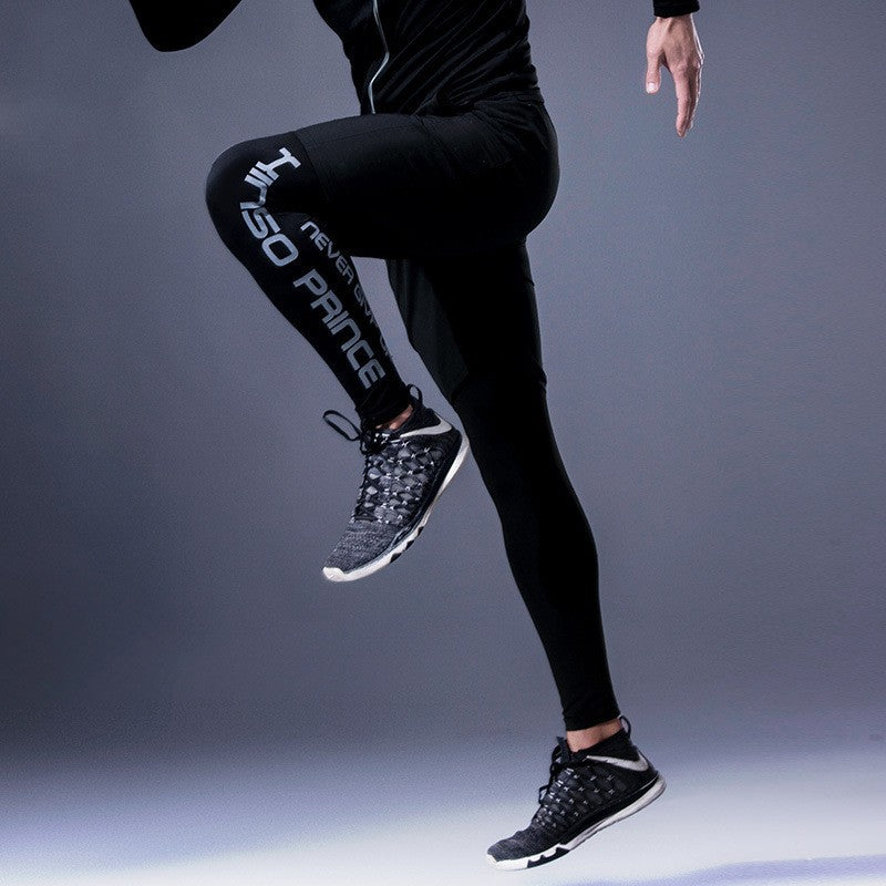 Men's High Elastic Quick Dry Fitness Pants - cas7m