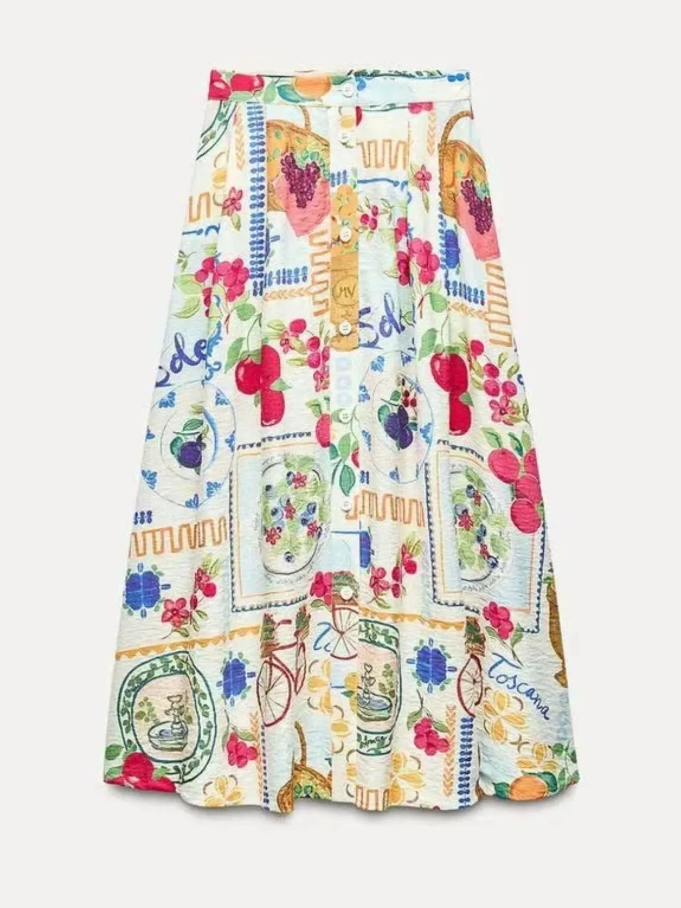 Printed Cami and Skirt Set - cas7m