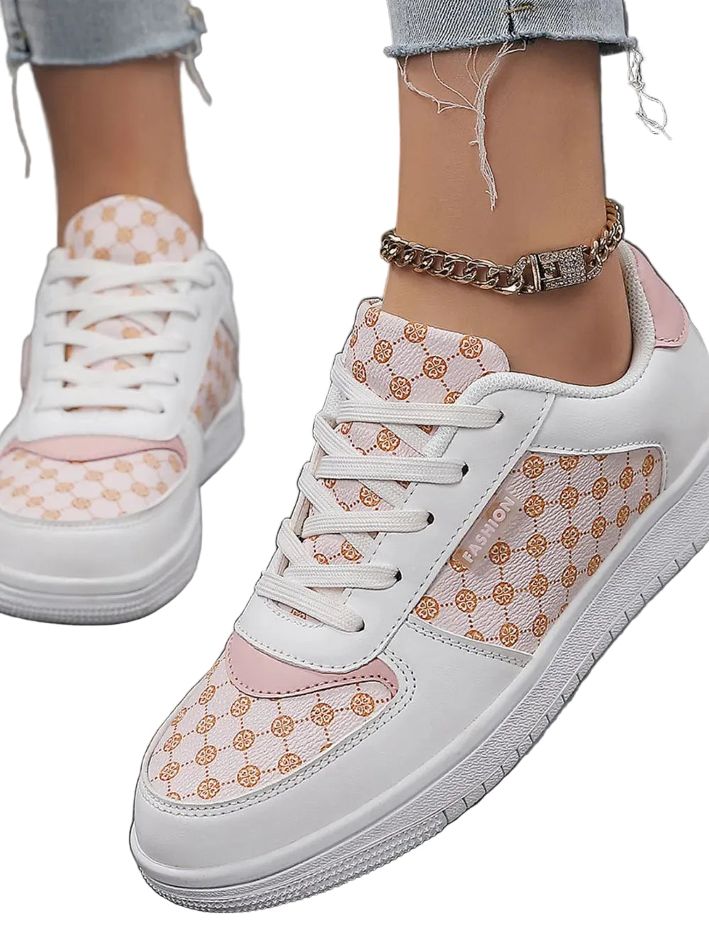 Classic Comfort Low-Heel PU Canvas Shoes - cas7m