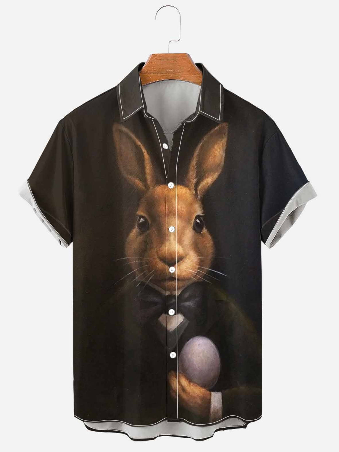 Men's Large Size 3D Digital Printed Short Sleeve Shirt - cas7m