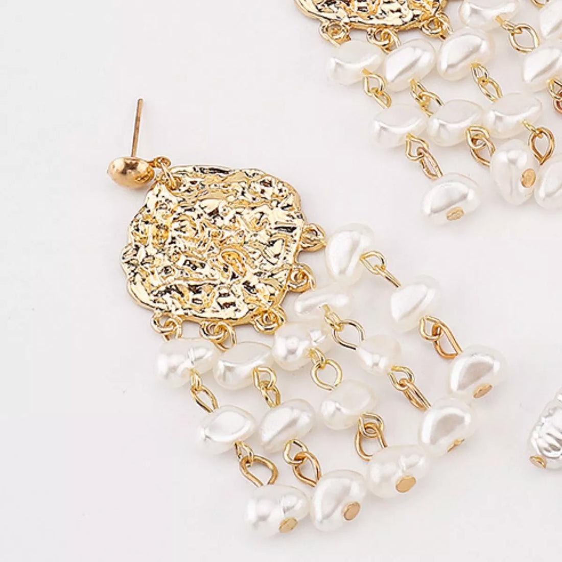 18K Gold-Plated Dangle Earrings - cas7m