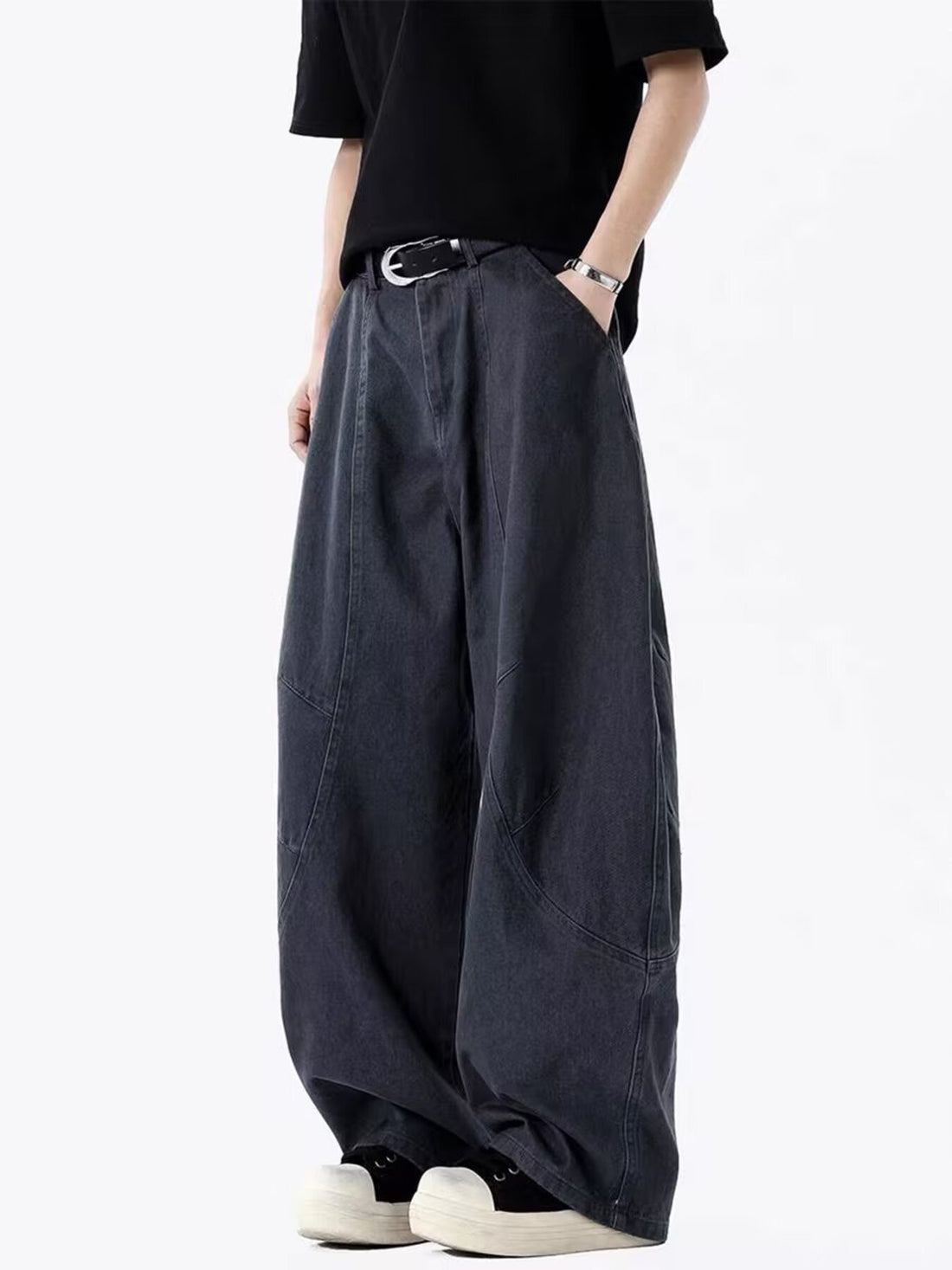 Men's Full Size Vintage Wide Leg Pants Plus Size - cas7m