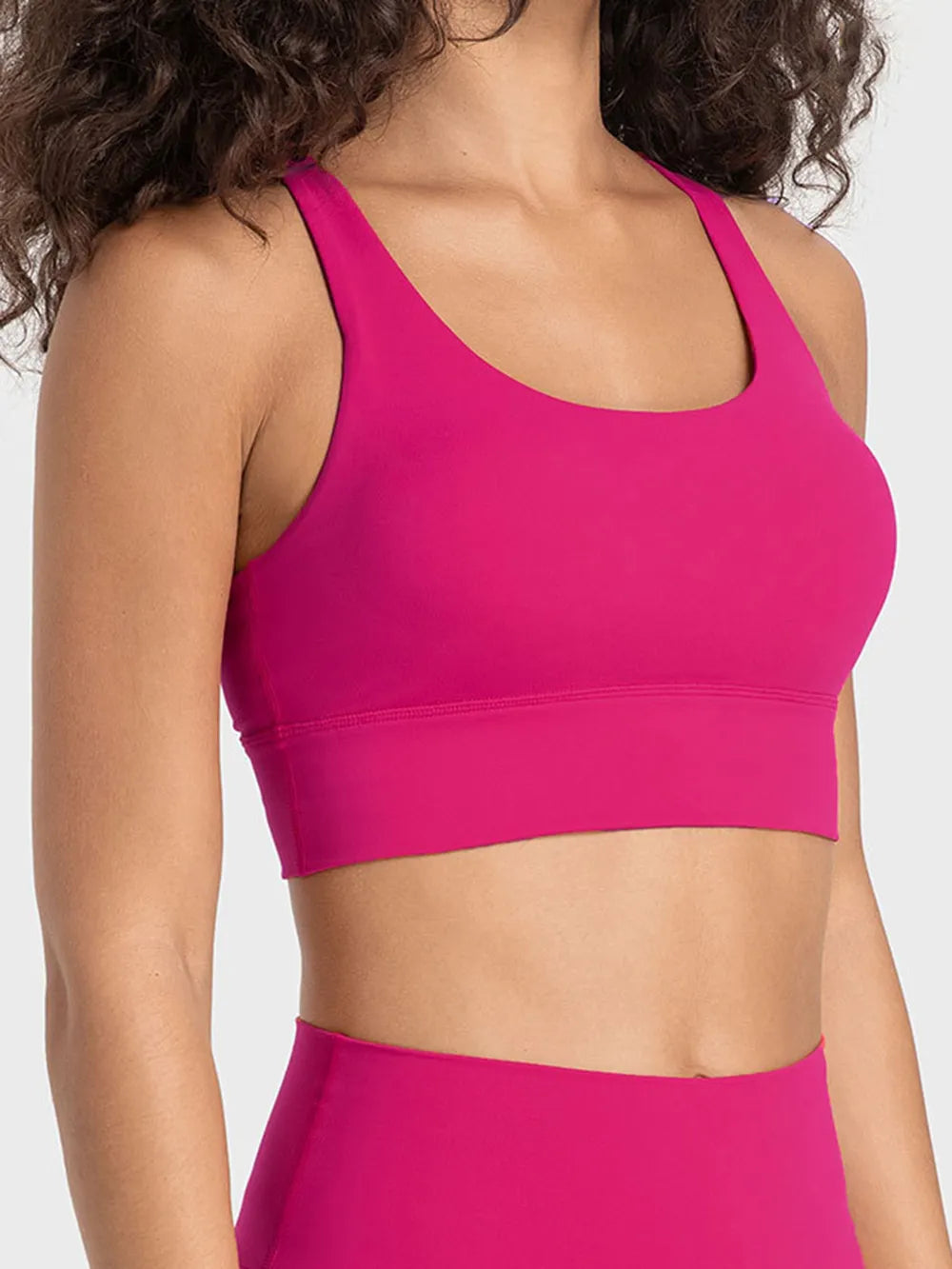 Millennia Crisscross Scoop Neck Active Tank - cas7m
