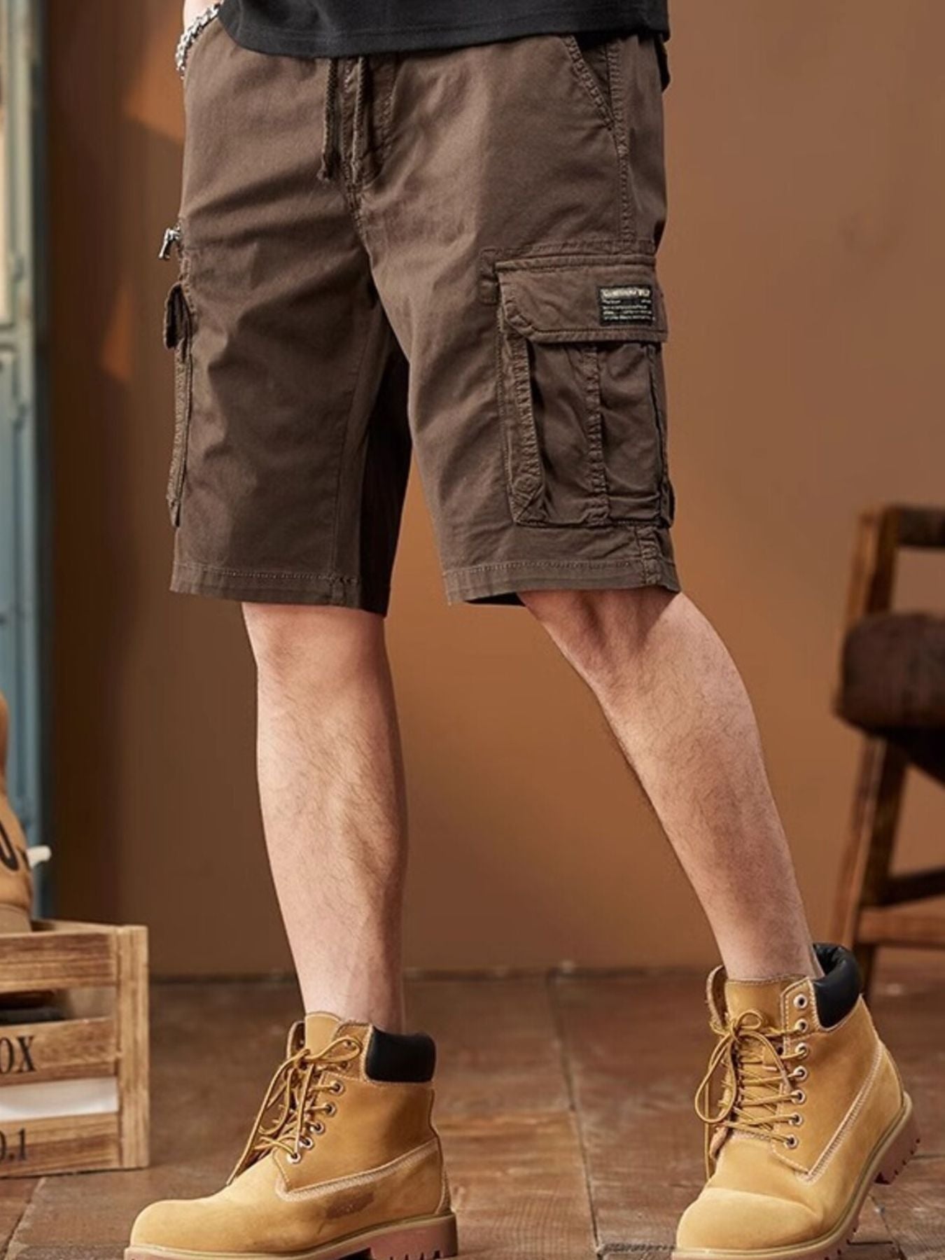 Men's Plus Size Casual Cargo Shorts - cas7m