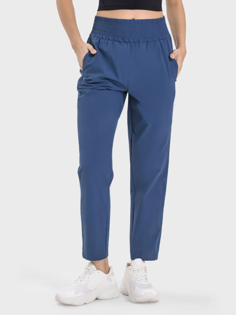 Millennia Pocketed High Waist Active Pants - cas7m