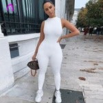 Sleeveless fitness sports jumpsuit women - cas7m