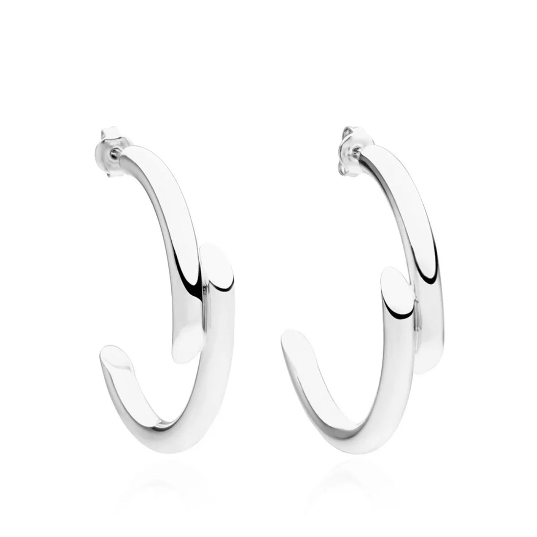 Chunky C-Hoop Earrings - cas7m