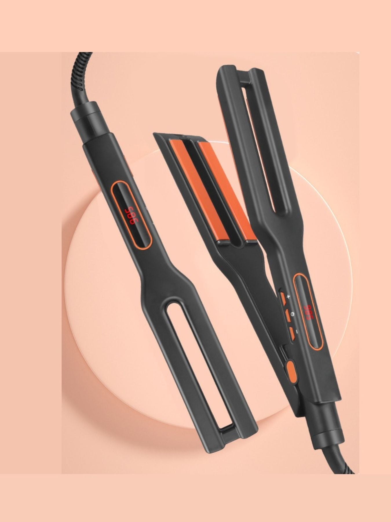 Rapid Heat Salon Hair Straightener - Sleek & Safe Styling Tool - cas7m
