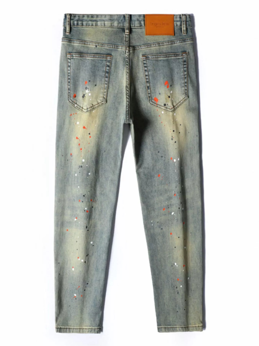 Men's Distressed Slim Fit Jeans - cas7m