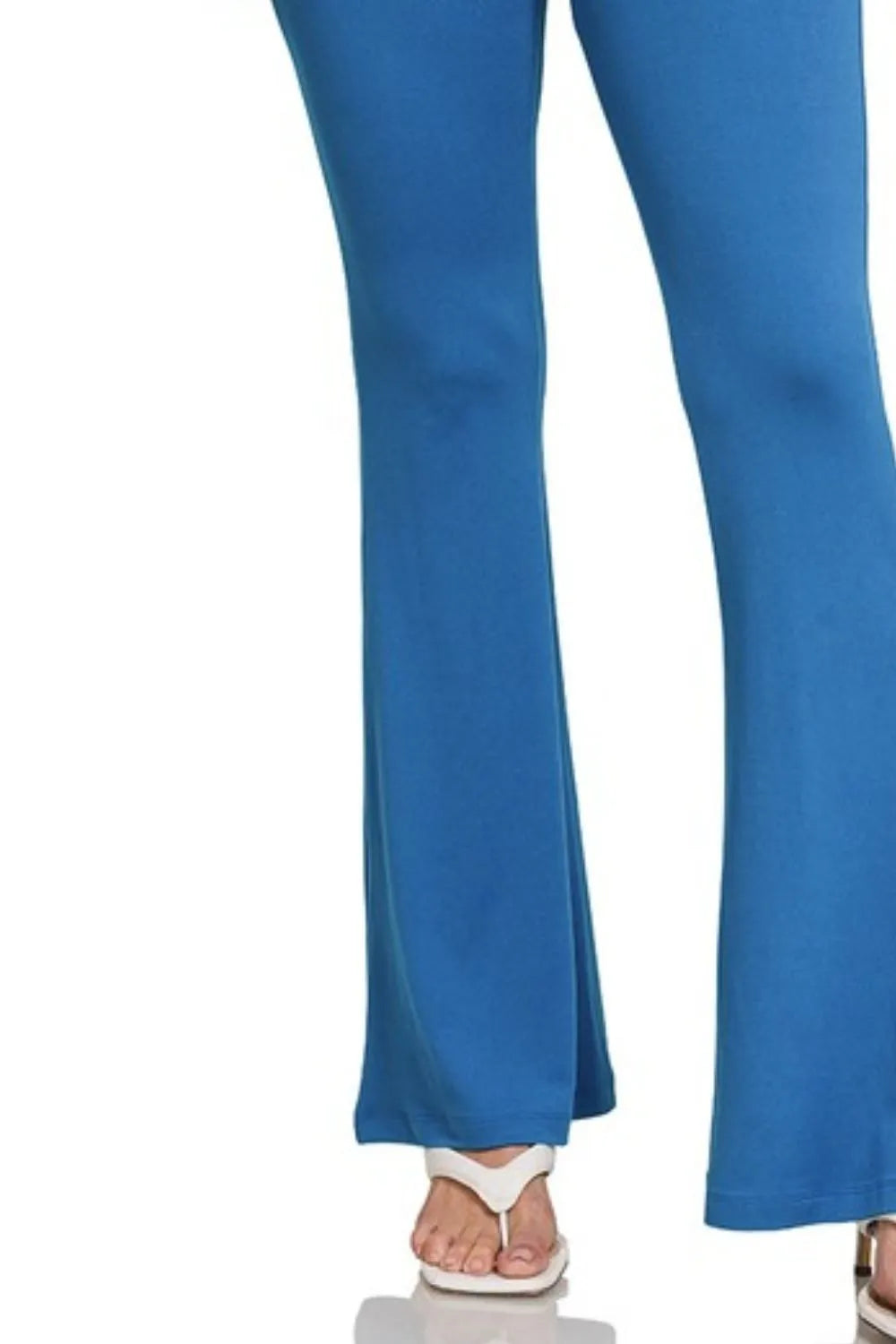 Zenana Buttery Soft Flare Leg High Waist Yoga Pants - cas7m