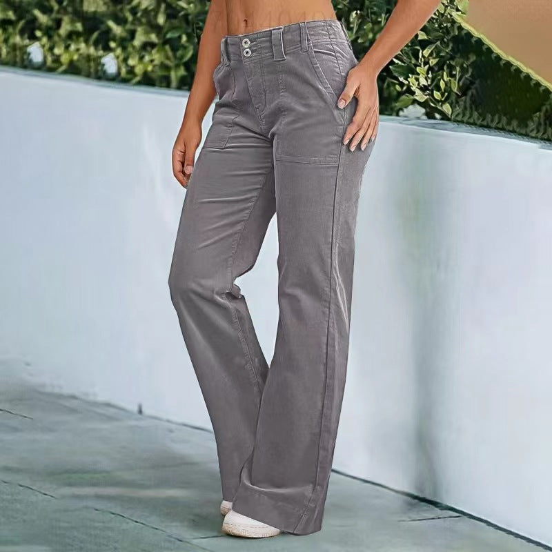 Lightweight Sports Pants Zipper Pocket Exercise Workout Pants - cas7m