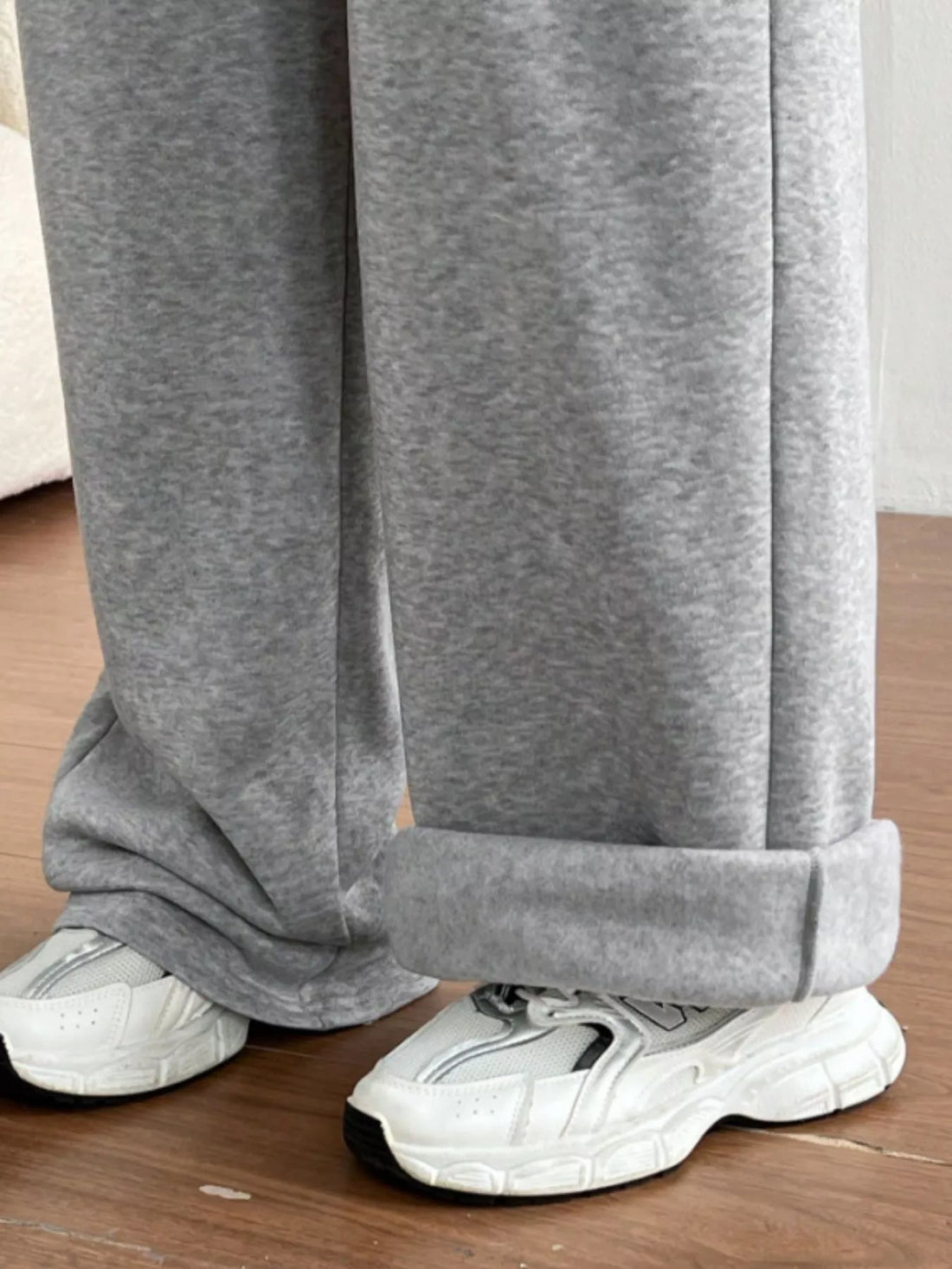 Casual Drawstring High Waist Wide Leg Sweatpants - cas7m