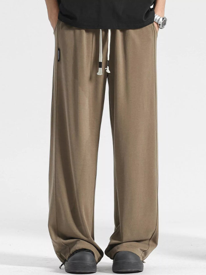 Men's Plus Size Loose Fit Drawstring Pants - cas7m