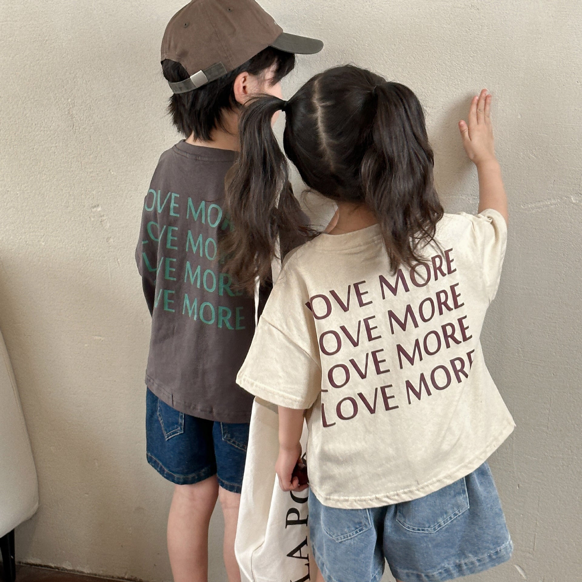 Children's Short-sleeved T-shirt Girls' Cotton Summer - cas7m