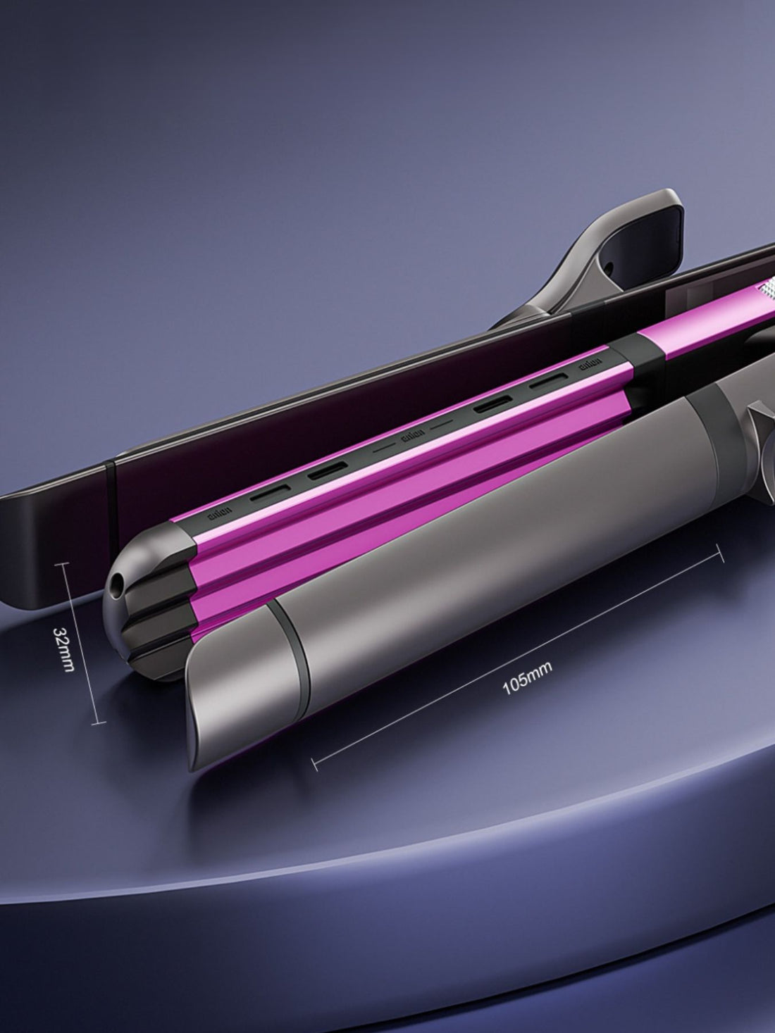 Adjustable Temperature Hair Straightener & Curler - cas7m