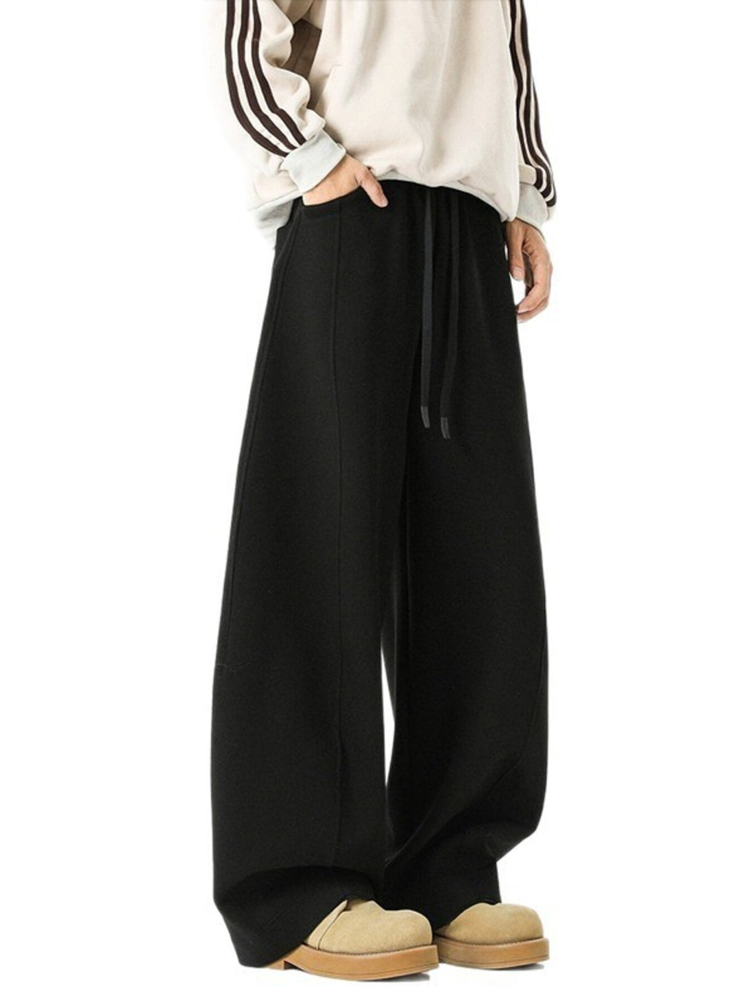 Men's Plus Size Wide Leg Sweatpants - cas7m