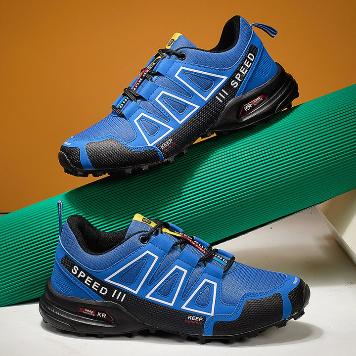 Summer Hiking Shoes Outdoor Shoes Men's Super Lightweight Breathable Shock Absorption Off-road Trekking Shoes - cas7m