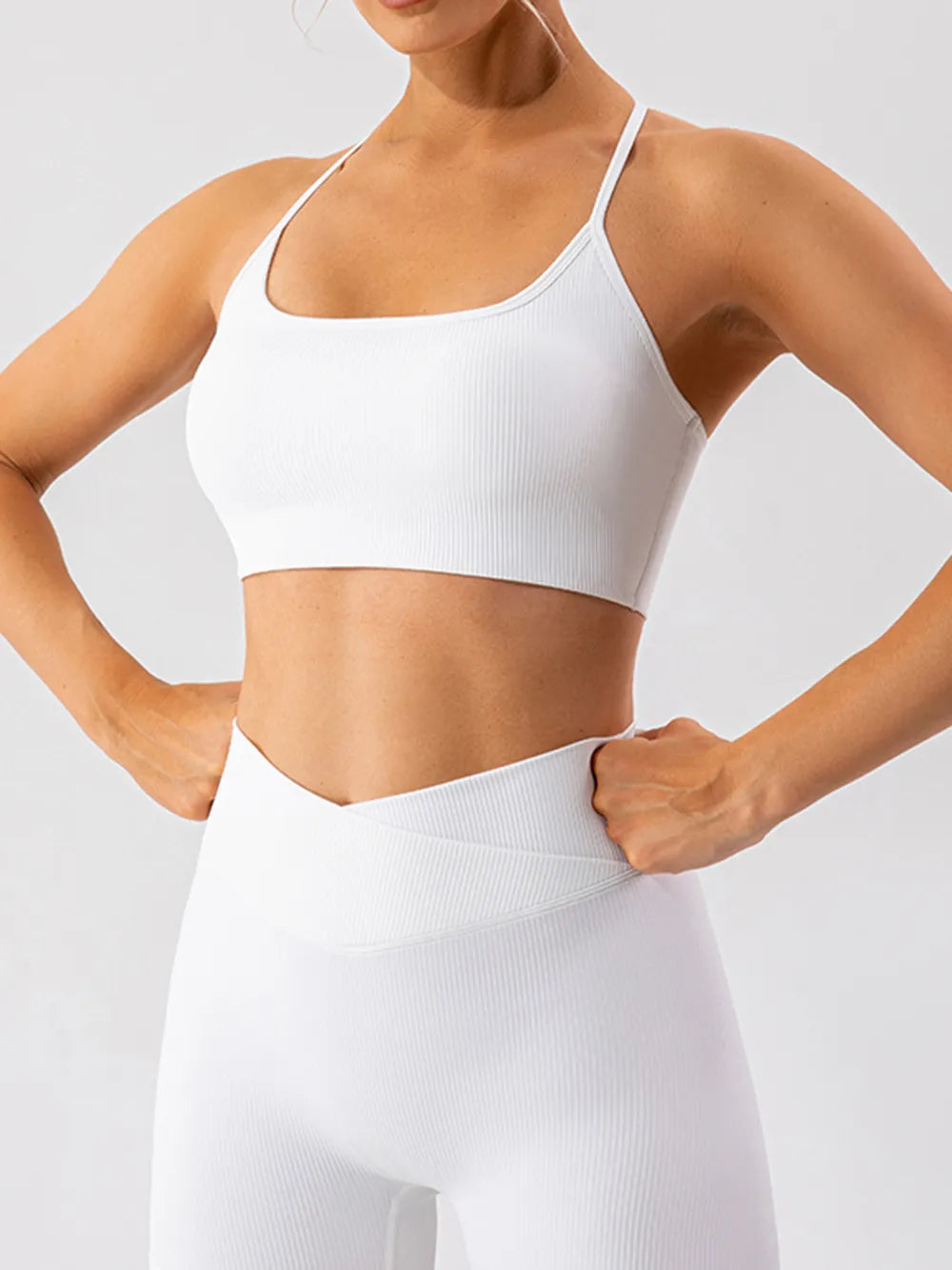 Spaghetti Strap Active Bra - cas7m