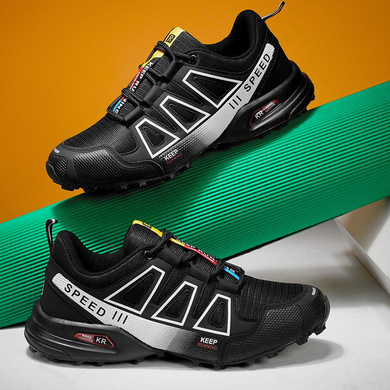 Summer Hiking Shoes Outdoor Shoes Men's Super Lightweight Breathable Shock Absorption Off-road Trekking Shoes - cas7m