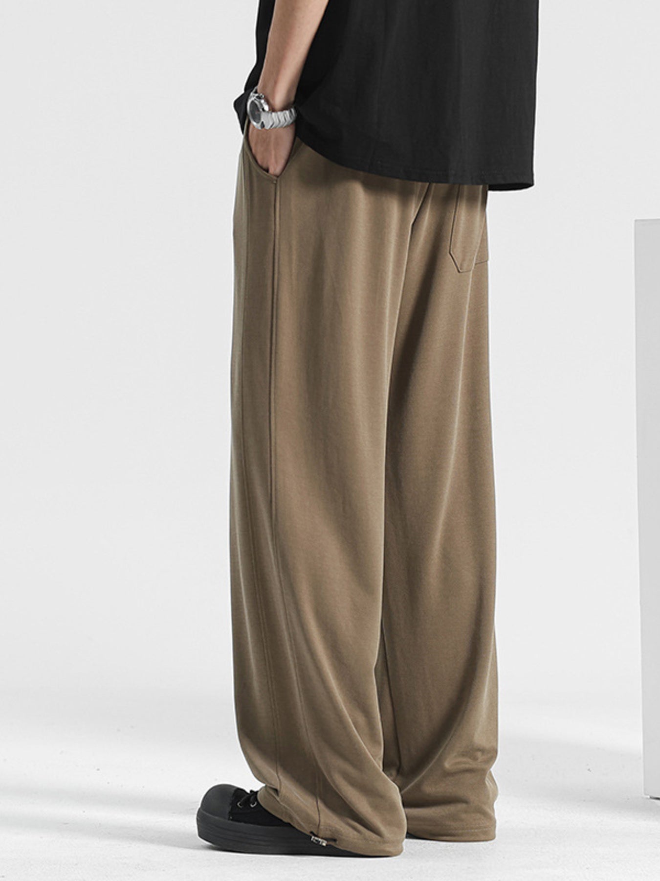 Men's Plus Size Loose Fit Drawstring Pants - cas7m