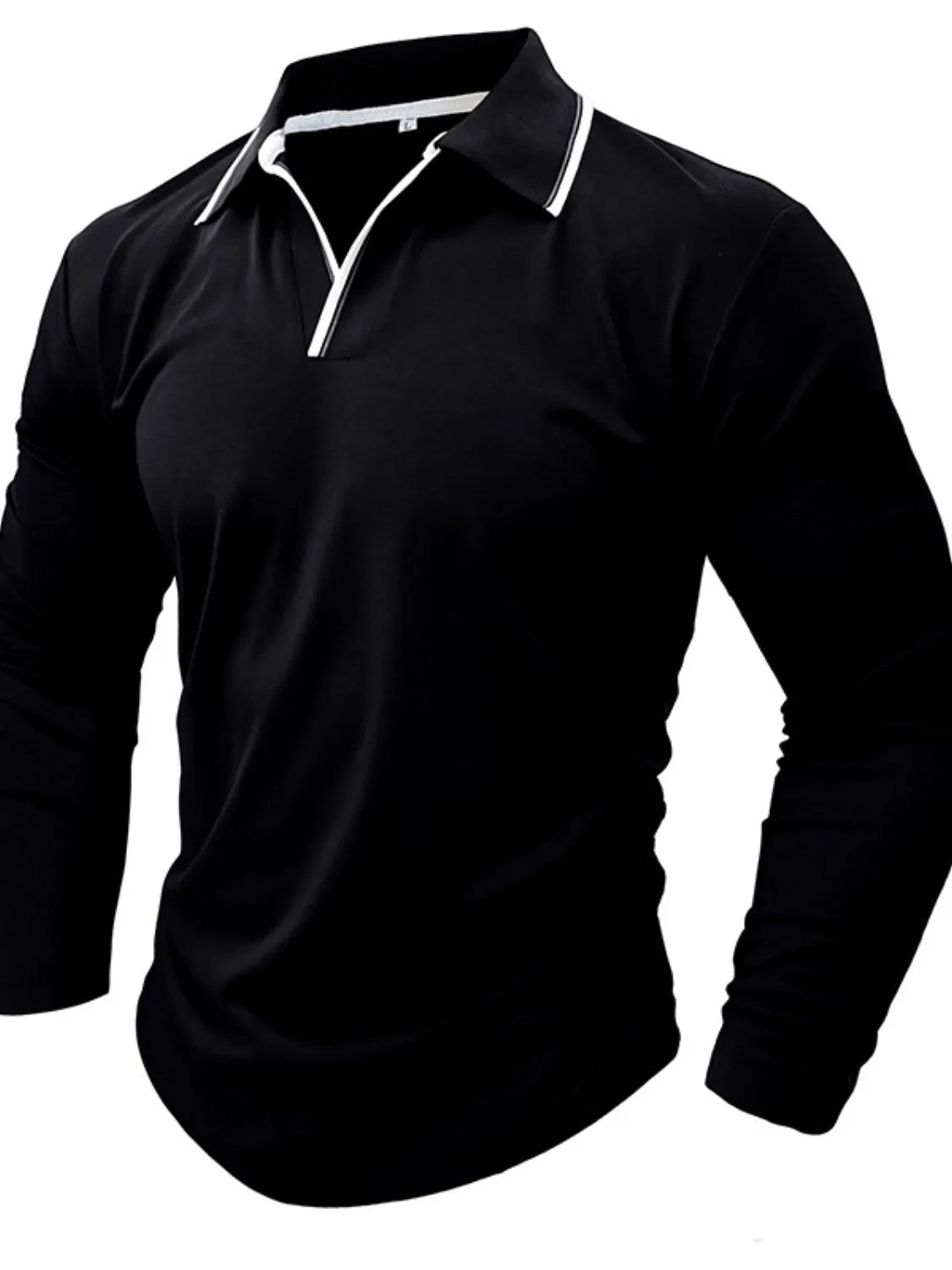 Men's Classic Long Sleeve Polo Shirt - cas7m