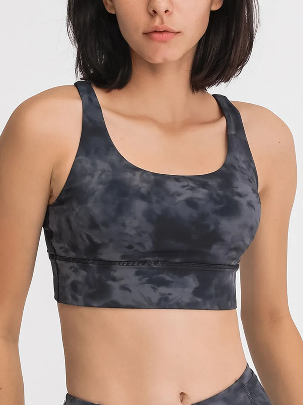 Millennia Crisscross Scoop Neck Active Tank - cas7m