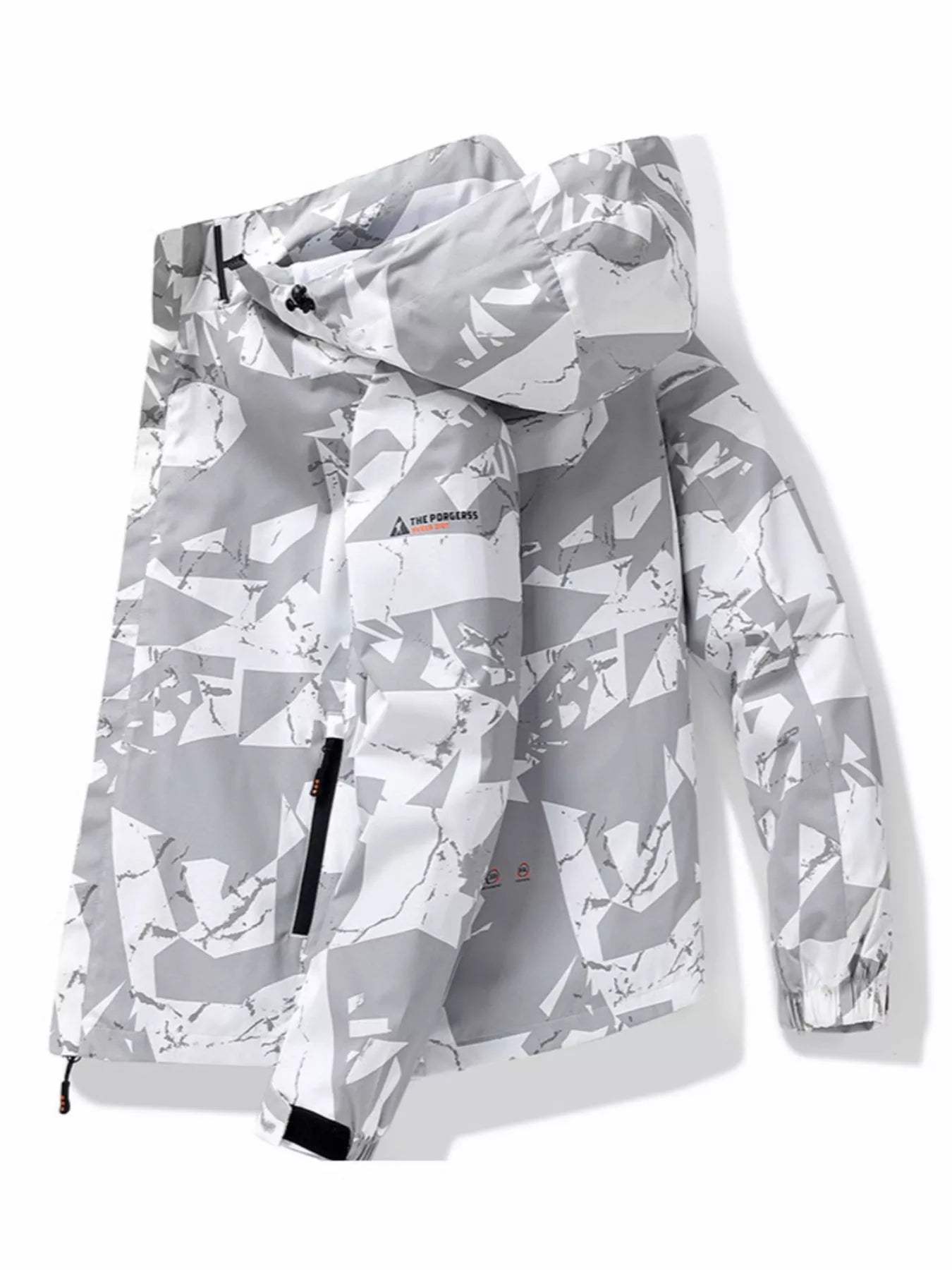Men's Plus Size Camouflage Waterproof Outdoor Jacket - cas7m