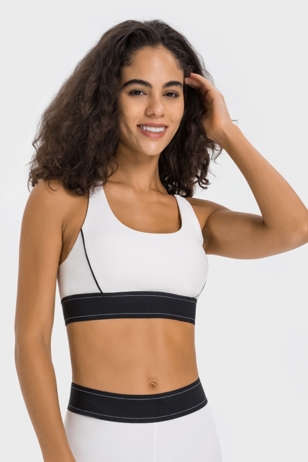 Millennia Contrast Sports Bra - cas7m