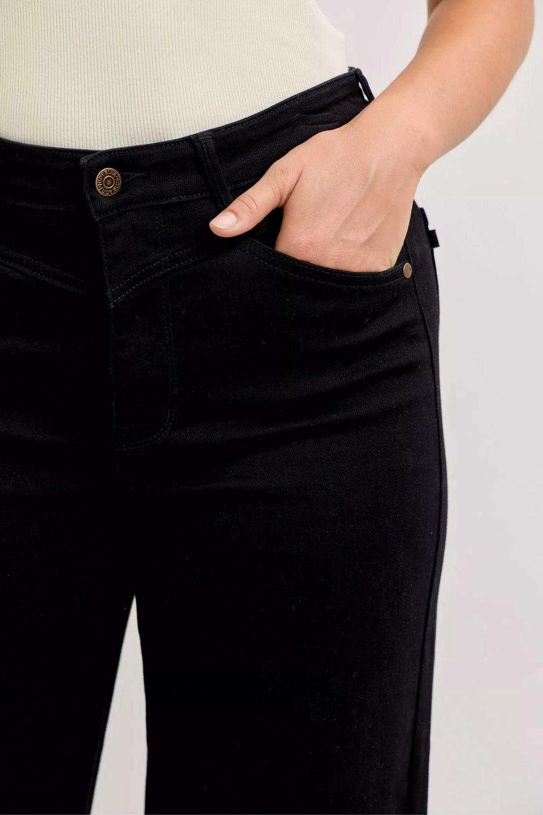Judy Blue High-Waisted Wide Leg Jeans - cas7m