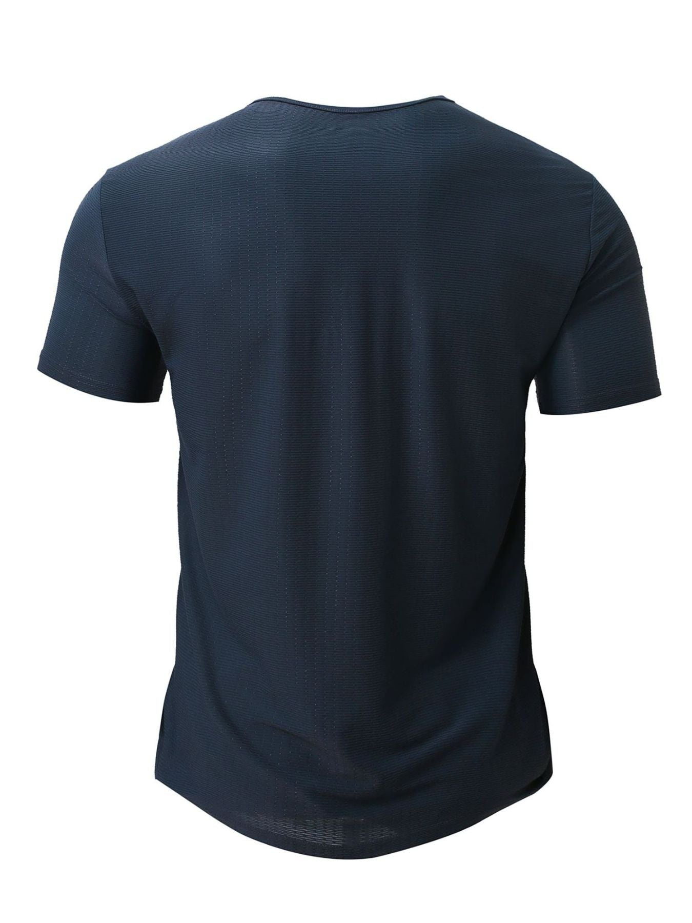 Men's Full Size Breathable Quick-Dry Active T-Shirt Plus Size - cas7m