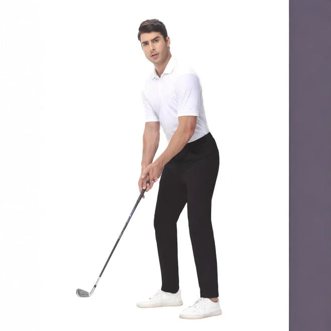 European And American Men's Solid Color Casual Golf Pants - cas7m